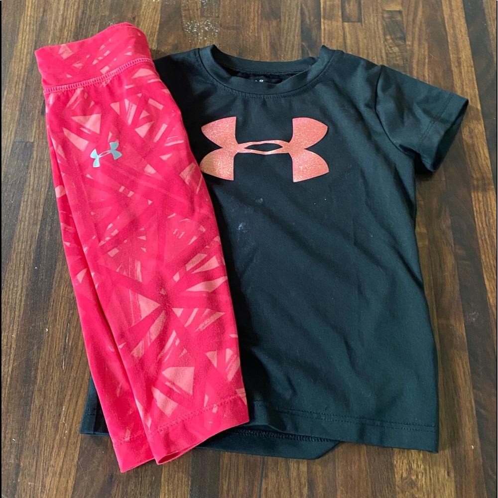 Under armour shirt and leggings